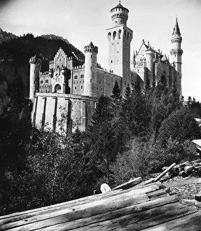 Gatehouse: Neuschwanstein Castle, around 1900