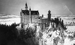 Muller: Neuschwanstein Castle in winter, 1931