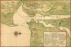 Staten: New Amsterdam in 1639. Earliest map shows ?