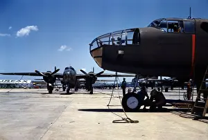 Lcgrn: New B-25 bombers lined up for final inspection ?
