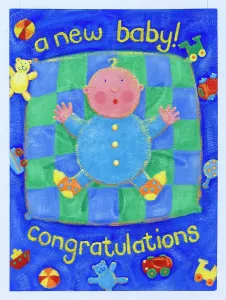 Chequered: New baby boy