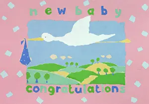 Ayliffe: New Baby Congratulations ' stork