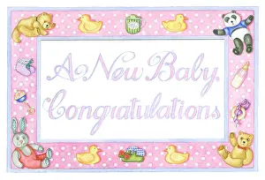 Booties: New Baby Congratulations with teddies etc