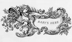 Cornucopia: New Baby Greetings Card