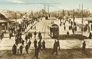 Yeni: New Bridge (Galata Bridge), Constantinople, Turkey