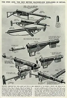 Simplified: New British Sten gun by G. H. Davis
