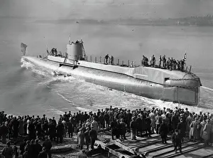 Februar: The new British Submarine UNITY when