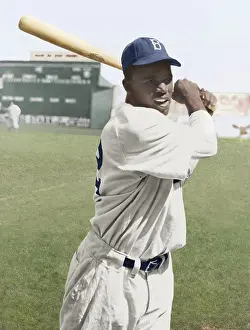 Dodgers: New Brooklyn Dodgers first baseman, Jackie Robinson