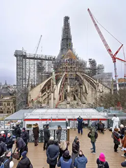 Buttress: New choir framework, Cathedrale Notre-Dame de Paris, Paris