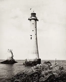Eddystone: The new Eddystone Lighthouse after completion, c.1890