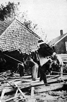 Squads: The New England Hurricane. WPA workers and ?