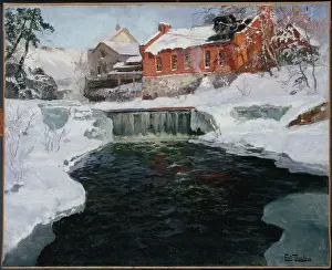 Thaulow: The new factory in Lillehamer