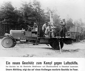 Duesseldorf: New gun against airships, 1911
