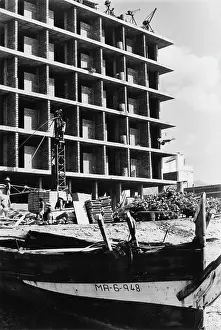 Modernisation: New hotel under construction at Almunecar, Spain