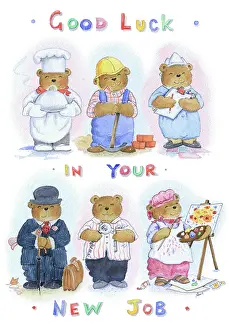 Teddies: New Job Teddies in different work clothes