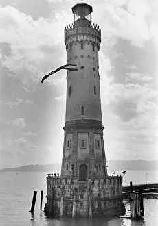 Lindau: New lighthouse of Lindau, 1935