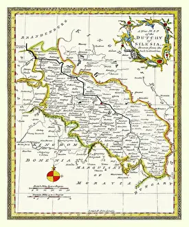1773: New Map of the Duchy of Silesia, Drawn from the Best Authori