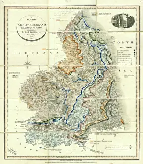 1831: A New Map of Northumberland divided into Wards