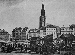 Markt: New Market in Berlin, 1850