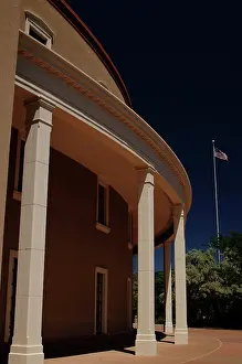 Capitol: New Mexico State Capitol. 20th century. Santa Fe. United Sta