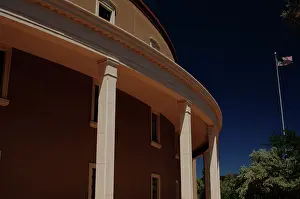 Capitol: New Mexico State Capitol. 20th century. Santa Fe. United Sta