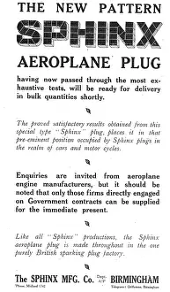 Maufacturing: The New Pattern Sphinx Aero Engine Sparking Plug