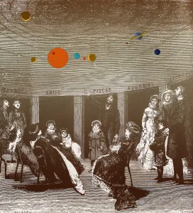 Astronomers: The new planetarium in Paris, 1880