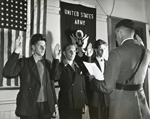 Obey: New recruits to the U.S. Army taking their service