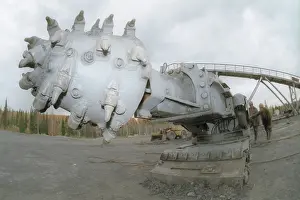 Lowered: New roadheader, used in coal mining, 1999