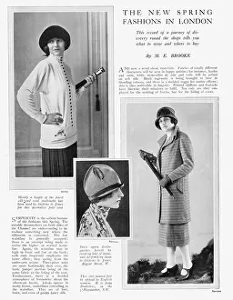 Dickins: The new Spring fashions in London, 1925 with models