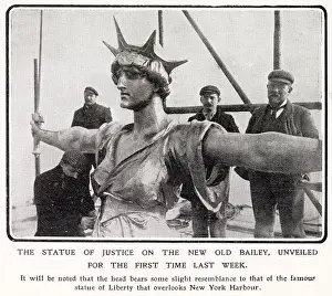 Pomeroy: New Statue of Justice Unveiled 1906