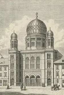 Oranienburger: New Synagogue in Berlin, around 1880