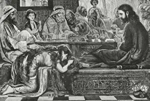 Gratitude: New Testament. Jesus at the Pharisee's house