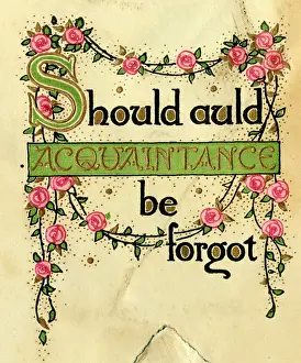 Acquaintance: New Year Card, Should Auld Acquaintance be forgot