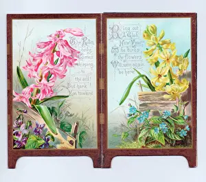Hinges: New Year card in the form of a folding screen