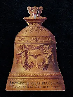 Harps: New Year card in the shape of a bell