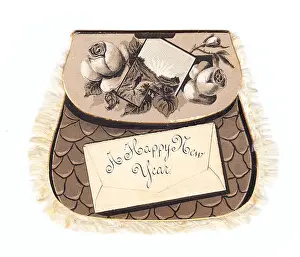 Purses: New Year card in the shape of a purse