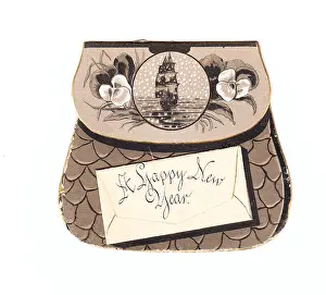 Purses: New Year card in the shape of a purse