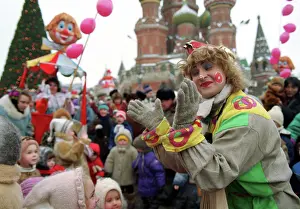 Besides: New Year?s celebration in Vasilievsky Spusk Square