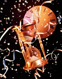 Hourglasses: New Years Still Life Hourglass
