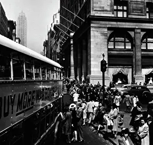 Strassenszene: New York in the 1940th