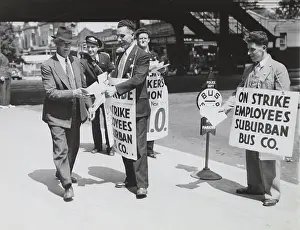 Picketing: New York Bus Strike