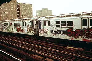 Subways: New York City Subway. A graffiti painted ?