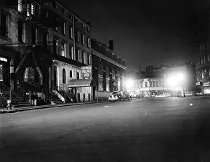 Curfew: New York City, view of Sheridan Square & ?
