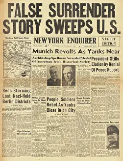 Petacci: New York Enquirer - False report of German surrender