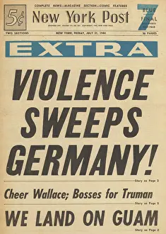 Guam: New York Post front page Unrest in Germany