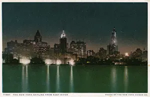 Wharfs: The New York Skyline from the East River