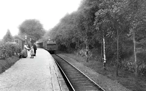 Newby: Newby Bridge, the Platform 1914