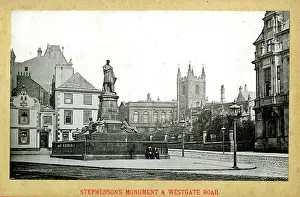 Westgate: Newcastle Upon Tyne - Stephenson Monument, Westgate Road