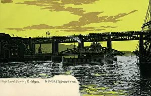 Tyneside: Newcastle-upon-Tyne - The High Level and Swing Bridges